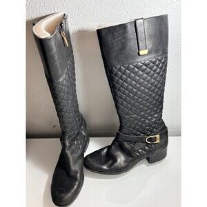 Bandolino‎ Quilted Leather Knee High Boots – Women Size 10M
